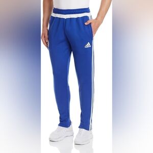 Adidas Tiro 15 Training Jogger Pants Royal Blue Zippered Ankles Legacy Size M